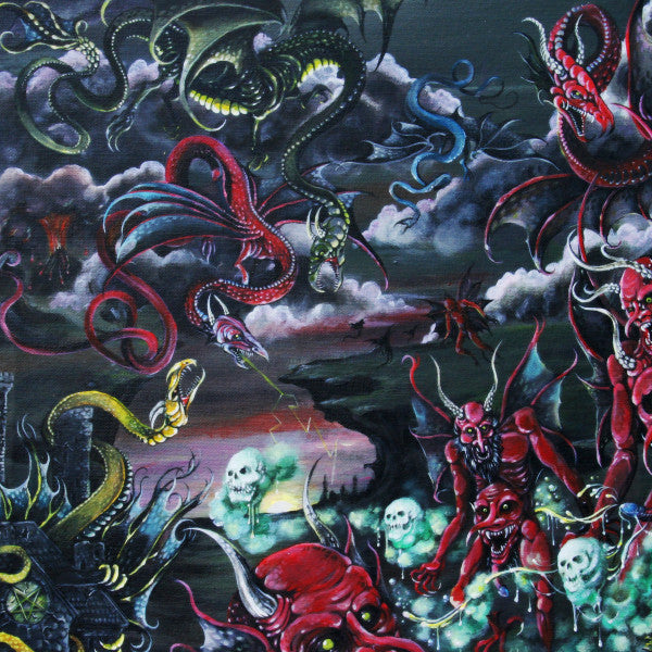 DAEVA - THROUGH SHEER WILL & BLACK MAGIC (BLOOD RED & BLACK SPLATTER VINYL)