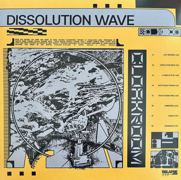 CLOAKROOM - DISSOLUTION WAVE (MUSTARD YELLOW VINYL)