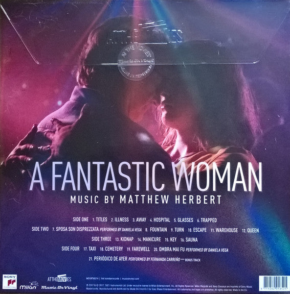 HERBERT,MATTHEW - FANTASTIC WOMAN OST (2LP/LIMITED/TRANSPARENT PINK VINYL/180G/INSERT/GATEFOLD/NUMBERED)