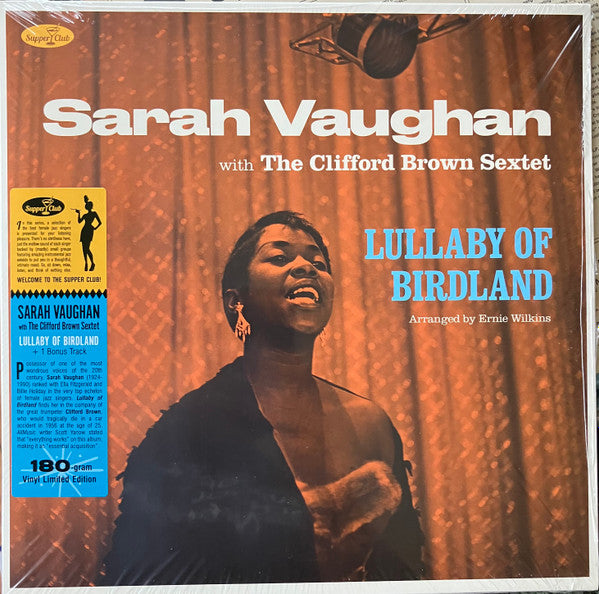 VAUGHAN,SARAH & CLIFFORD BROWN - LULLABY OF BIRDLAND