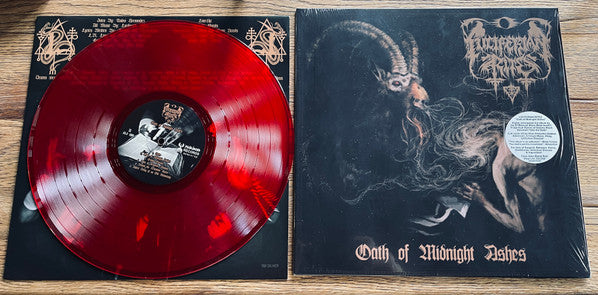 LUCIFERIAN RITES - OATH OF MIDNIGHT ASHES (CLEAR RED VINYL)