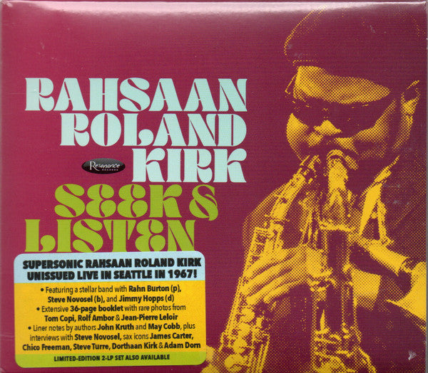 KIRK,RAHSAAN ROLAND - SEEK & LISTEN: LIVE AT THE PENTHOUSE (2CD)