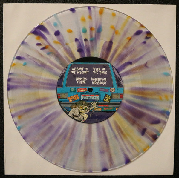 INSANITY ALERT - MOSHEMIAN THRASHODY (CRYSTAL CLEAR VINYL W/ ORANGE, TURQUOISE & PURPLE SPLATTER)
