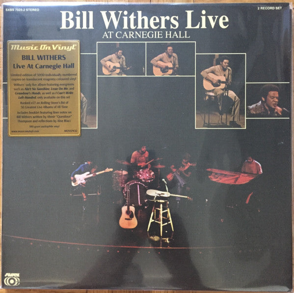 WITHERS,BILL - LIVE AT CARNEGIE HALL (TRANSLUCENT MAGENTA VINYL/2LP/180G/NUMBERED)
