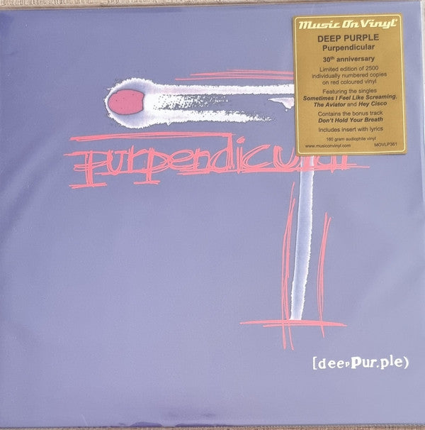 DEEP PURPLE - PURPENDICULAR (RED VINYL/2LP/180G/NUMBERED)