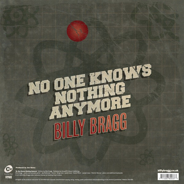 BRAGG,BILLY - NO ONE KNOWS NOTHING ANY