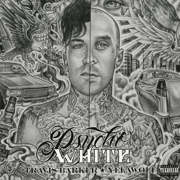 BARKER,TRAVIS FEATURING YELAWOLF - PSYCHO WHITE EP