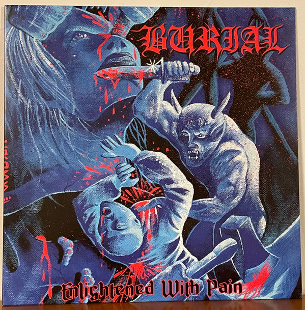 BURIAL - ENLIGHTENED WITH PAIN (BLUE/RED SPINNER/WHITE SPLATTER VINYL)