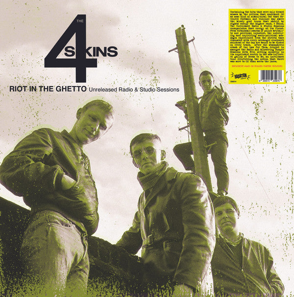 4 SKINS - RIOT IN THE GHETTO: UNRELEASED RADIO & STUDIO SESSIONS (RED VINYL)