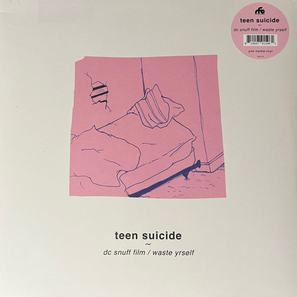 TEEN SUICIDE - DC SNUFF FILM / WASTE YRSELF (PINK MARBLE VINYL)
