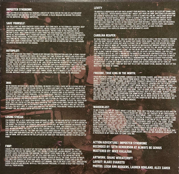 ACTION/ADVENTURE - IMPOSTER SYNDROME (CLEAR W/ HOT PINK SPLATTER VINYL)