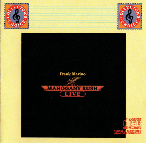 MARINO,FRANK & MAHOGANY RUSH - FRANK MARINO & MAHOGANY RUSH: LIVE