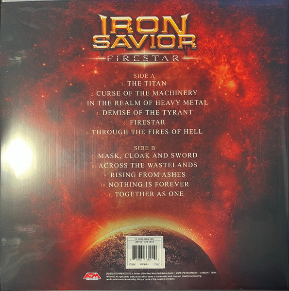 IRON SAVIOR - FIRESTAR (COLOURED VINYL)
