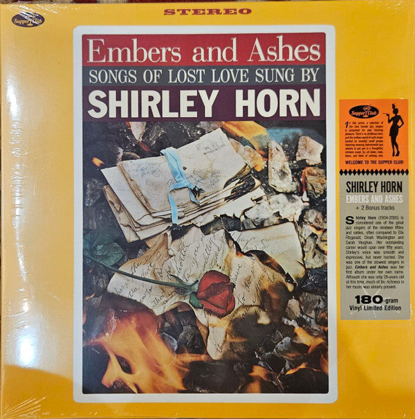 HORN,SHIRLEY - EMBERS & ASHES