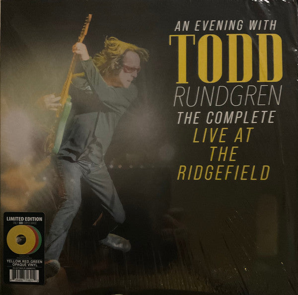 RUNDGREN,TODD - AN EVENING W/ TODD RUNDGREN: COMPLETE LIVE AT  THE RIDGEFIELD (3LP/YELLOW/RED/GREEN VINYL)