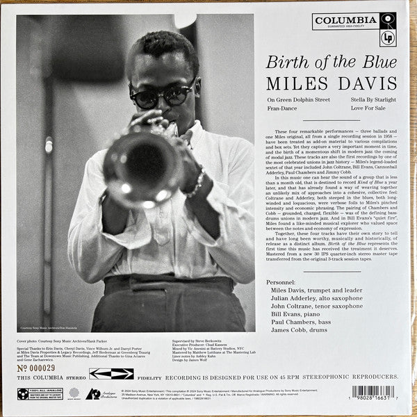 DAVIS,MILES - BIRTH OF THE BLUE (180G/45RPM/2LP)