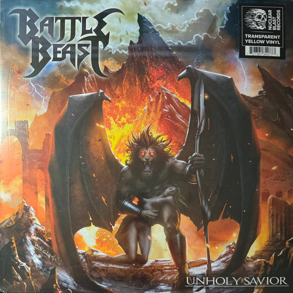 BATTLE BEAST - UNHOLY SAVIOR (TRANSPARENT YELLOW VINYL)