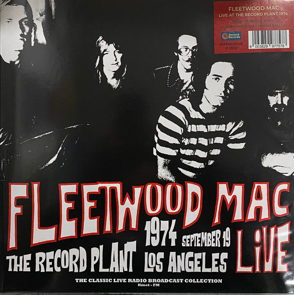 FLEETWOOD MAC - LIVE AT RECORD PLANT IN LOS ANGELES 19TH SEPTEMBER 1974 (MARBLE VINYL)