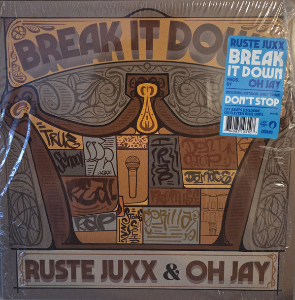 RUSTE JUXX & OH JAY - BREAK IT DOWN (ELECTRIC BLUE VINYL)