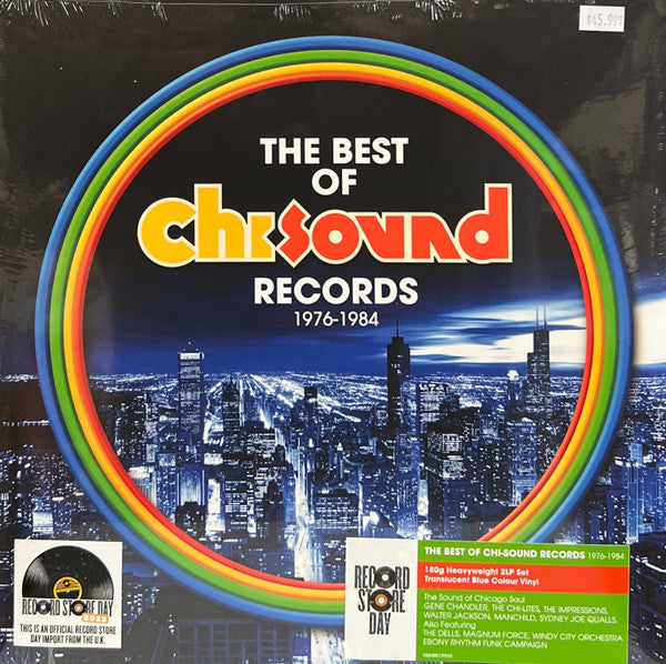 VARIOUS ARTISTS - BEST OF CHI-SOUND -  RECORDS 1976-1984  (TRANSLUCENT BLUE VINYL)