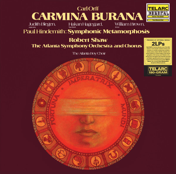 SHAW,ROBERT; ATLANTA SYMPHONY ORCHESTRA & CHORUS - ORFF: CARMINA BURANA (2 LP)