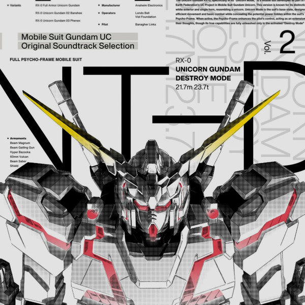 SAWANO,HIROYUKI - MOBILE SUIT GUNDAM UC (OST) SELECTION VOL.2