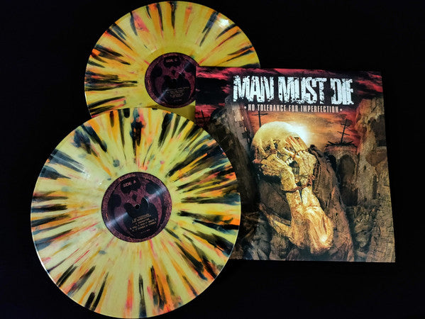 MAN MUST DIE - NO TOLERANCE FOR IMPERFECTION (SPLATTER VINYL/2LP)