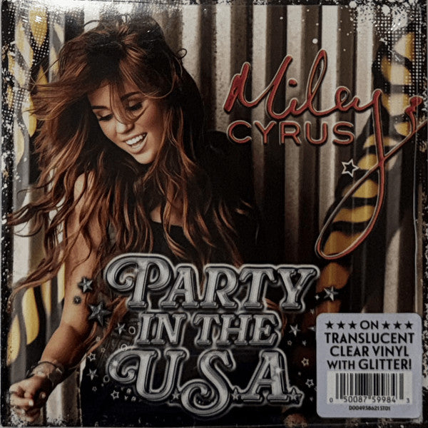 CYRUS MILEY - PARTY IN THE U.S.A. (CLEAR/GLITTER VINYL/SINGLE)