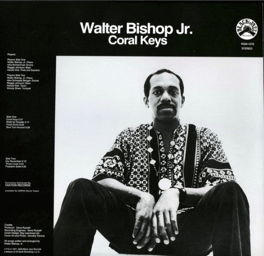 BISHOP,WALTER JR. - CORAL KEYS (REMASTERED) (BLUE WITH BLACK SWIRL VINYL)