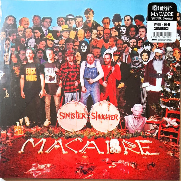 MACABRE - SINISTER SLAUGHTER (SUNBURST-WHITE/RED VINYL)