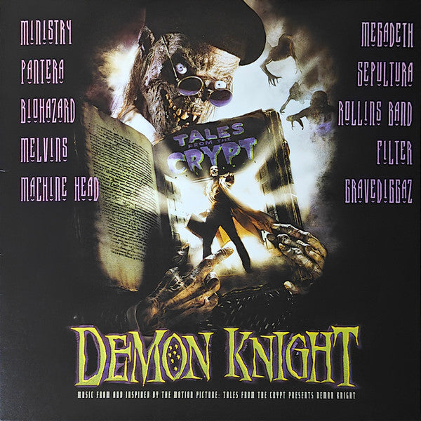 VARIOUS ARTISTS - TALES FROM THE CRYPT PRESENTS: DEMON KNIGHT OST (BLUE & WHITE CRYPTKEEPER HALLOWEEN SPLATTER VINYL)