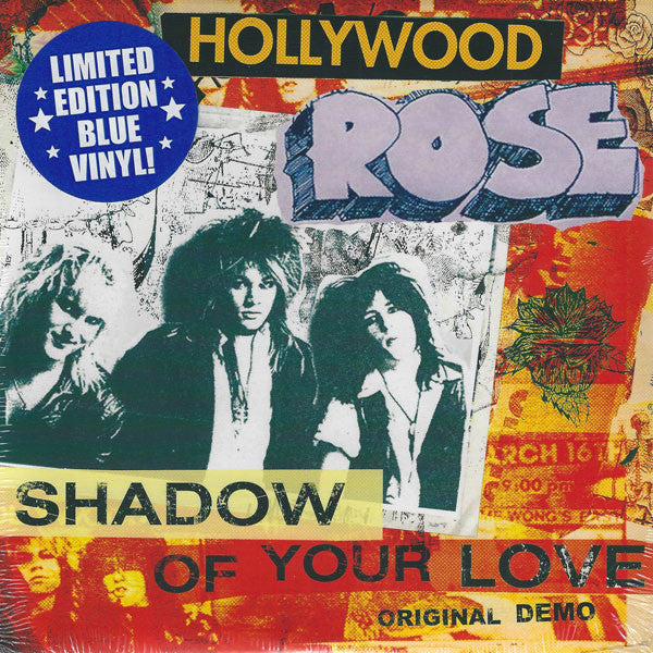 HOLLYWOOD ROSE - SHADOW OF YOUR LOVE / RECKLESS LIFE (BLUE VINYL)