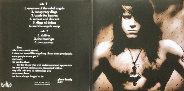 DANZIG,GLENN - BLACK ARIA (HAZE VINYL)