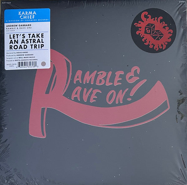 GABBARD,ANDREW - RAMBLE & RAVE ON! (CLEAR W/ BLACK SWIRL VINYL)
