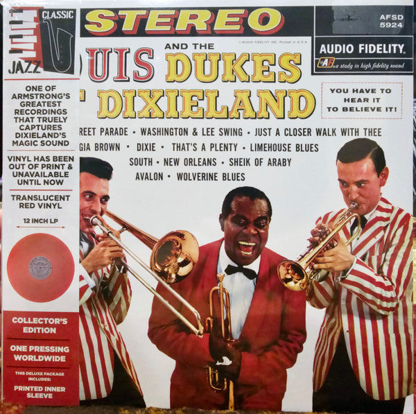 ARMSTRONG LOUIS - LOUIS ARMSTRONG & THE DUKES OF DIXIELAND (RED VINYL/LIMITED EDITION/DELUXE EDITION/REMASTERED)