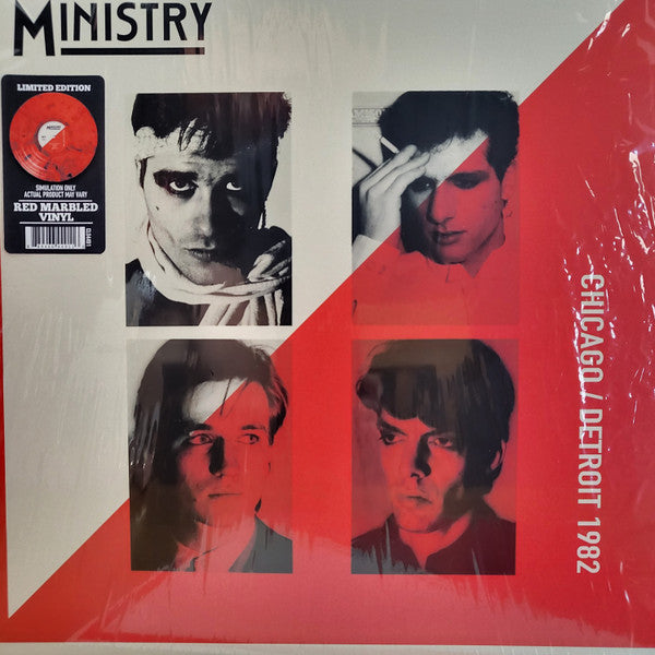 MINISTRY - CHICAGO/DETROIT 1982 (RED MARBLE VINYL)