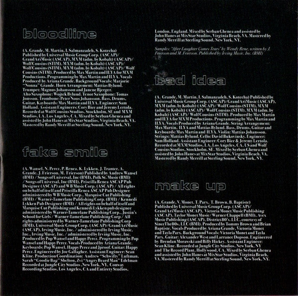 Ariana Grande - Thank U, Next CD
