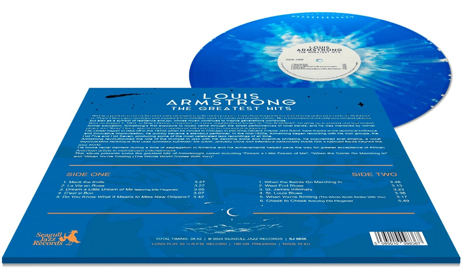 Louis Armstrong – The Greatest Hits [Limited Color Edition – Blue Vinyl] [LP]