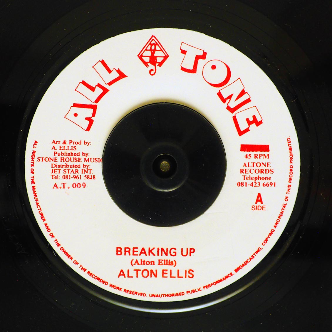 Alton Ellis - Breaking Up / Version product cover