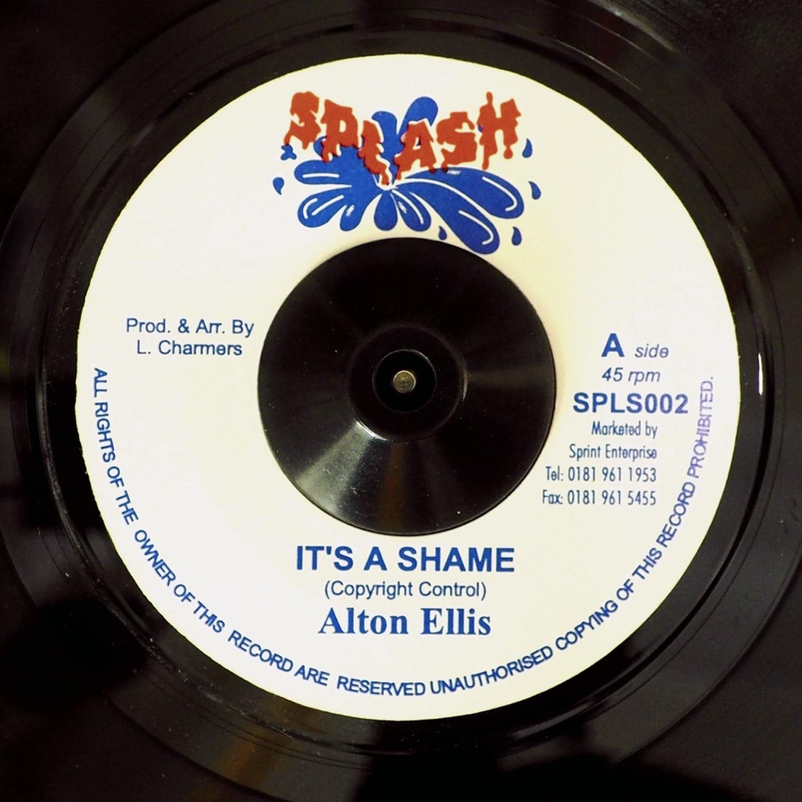 Alton Ellis - It's A Shame / Lloyd Charmers - Dub Of Shame product cover
