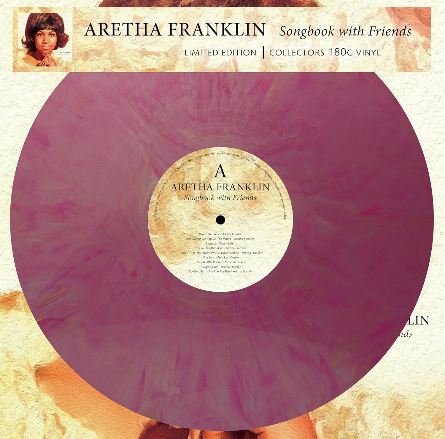Aretha Franklin Songbook With Friends (Vinyl Record) 12" Album Coloured Vinyl (Limited Edition) product cover