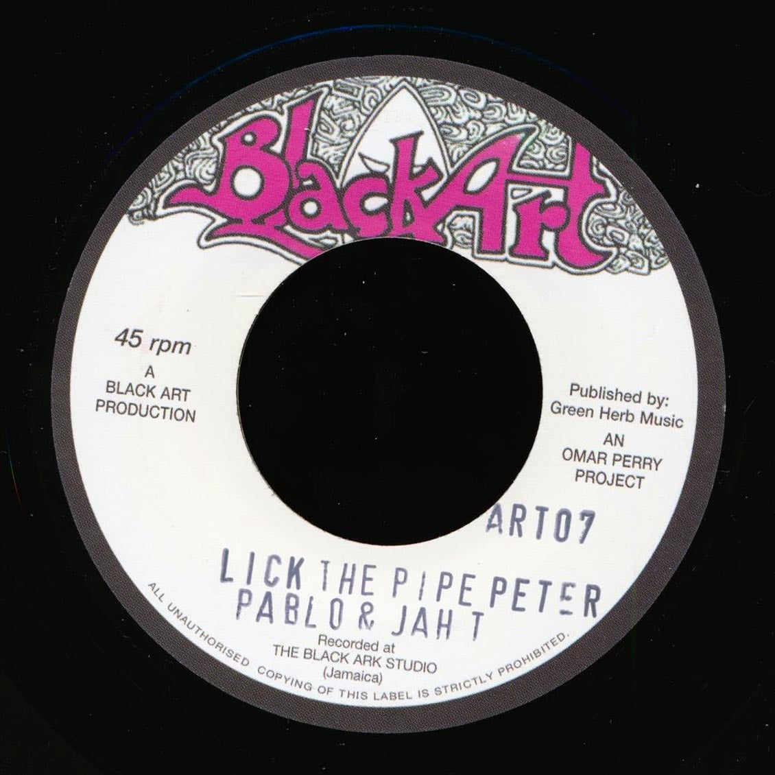 Augustus Pablo - Hot & Cold / Jah T & Augustus Pablo - Lick The Pipe Peter (rhythm: "Jr. Byles - Fever") product image 2