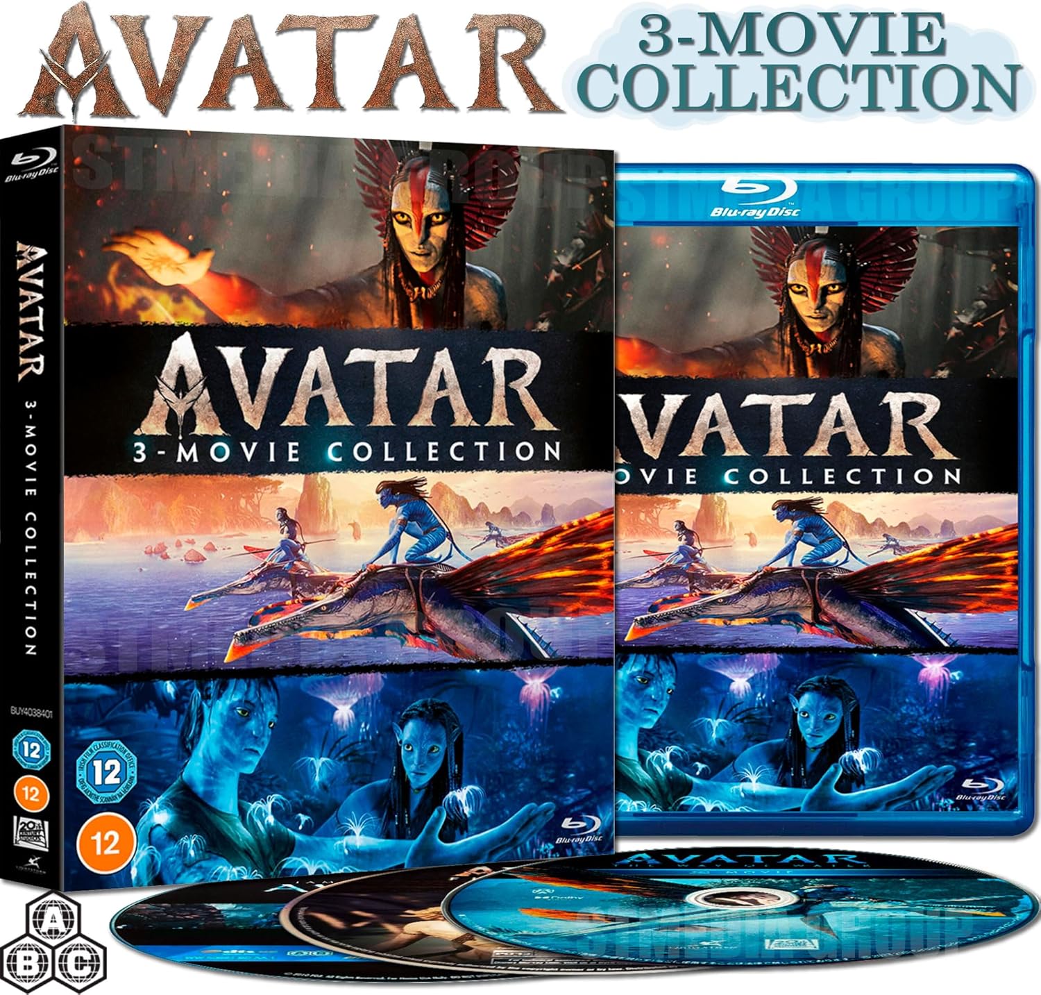 Avatar: 3-Movie Collection (Avatar / Avatar: The Way of Water / Avatar: Fire an product cover
