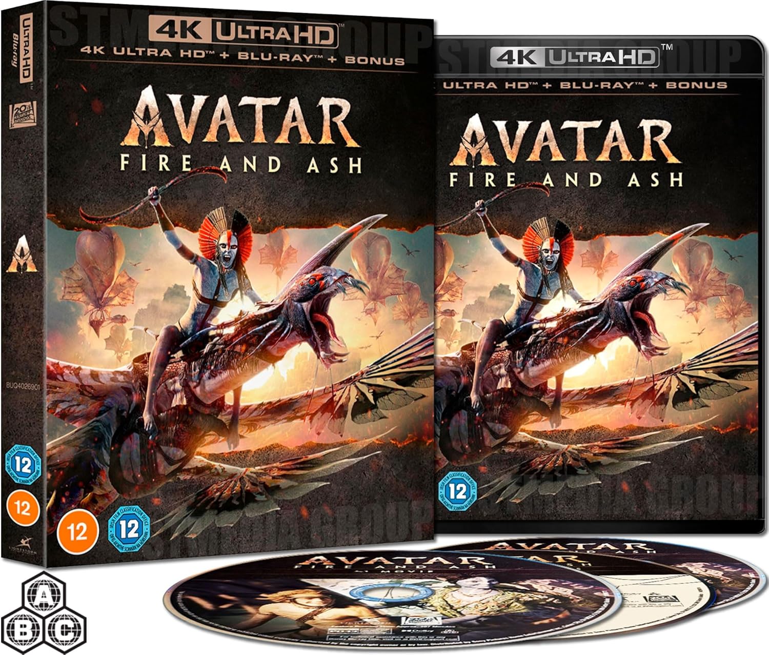 Avatar: Fire and Ash (Bonus Features) [3-Disc Set] [4K UHD + Blu-ray] [Region F product cover