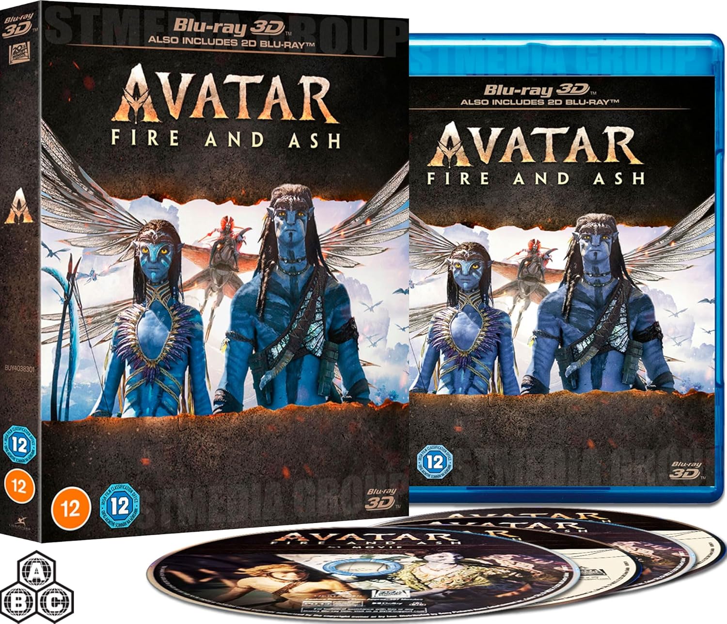 Avatar: Fire and Ash (Bonus Features) [4-Disc Set] [3D Blu-ray + Blu-ray] [Regio product cover