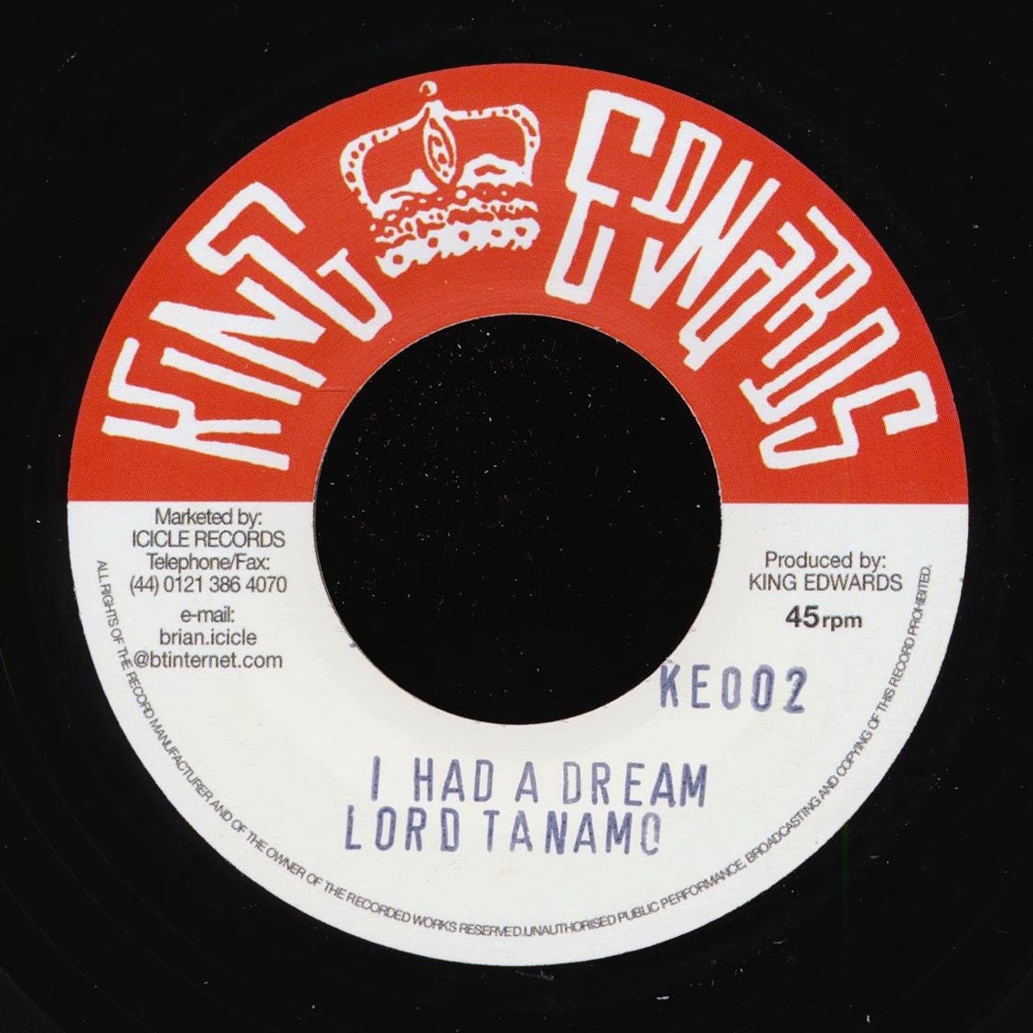 Baba Brooks - Dr. No / Lord Tanamo - I Had A Dream (UK press) product image 2