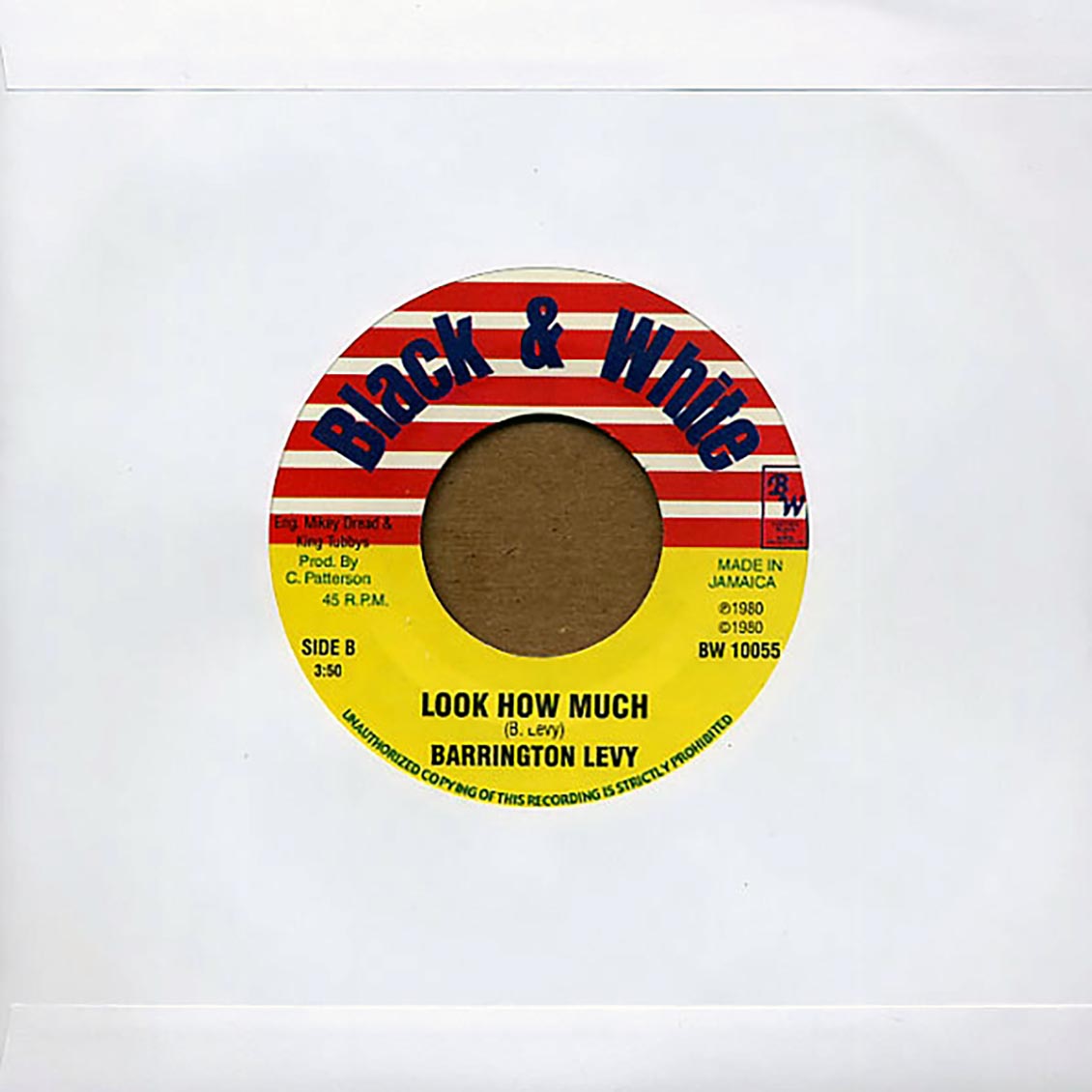 Barrington Levy - Look How Much / Johnny Osbourne, Ringo - Turn Me On product cover