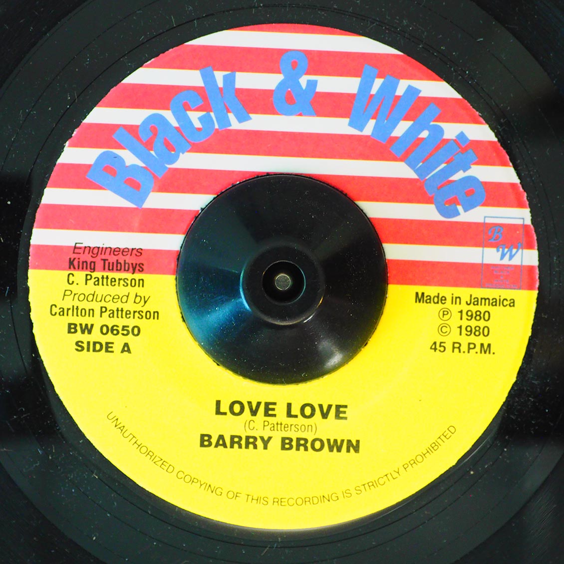 Barry Brown - Love Love / Tony Tuff - Lots Of Loving (rhythm: "Mikey Dread - Barber Saloon") product cover