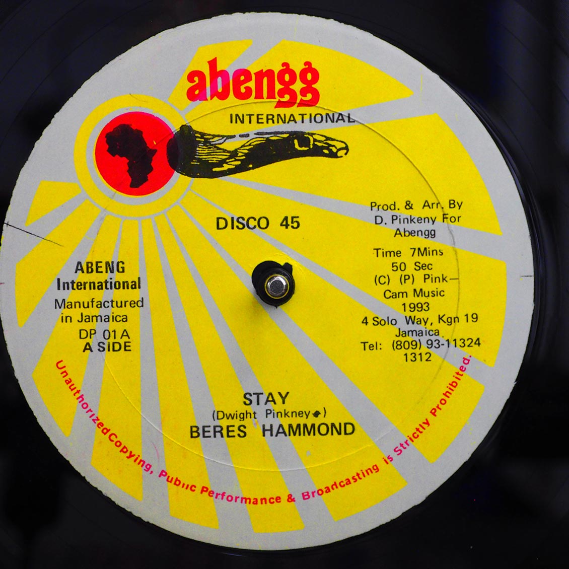 Beres Hammond - Stay / Pam Hall, Dwight Pinkney - Lonely (orig. press) product cover