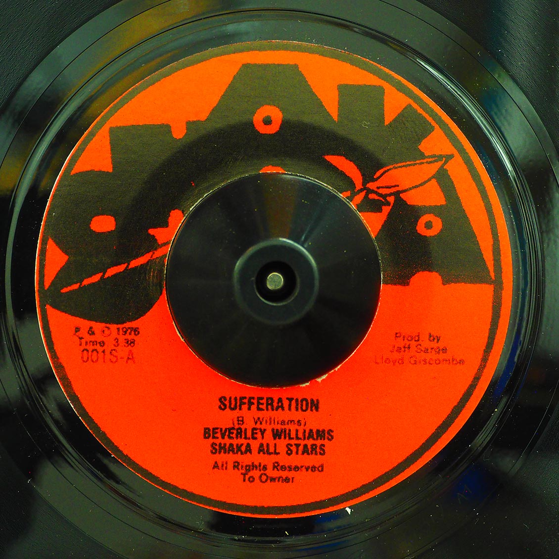 Beverley Williams - Sufferation / Shaka All Stars - Jam Tone Dub (UK press) product cover